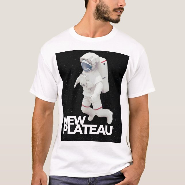 New Plateau Brand Måne Man T-Shirt (Framsida)