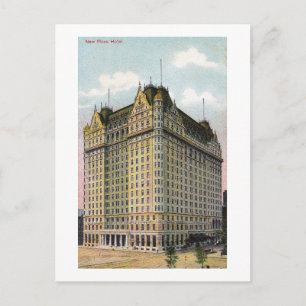 New Plaza Hotel, New York City Vintage Vykort