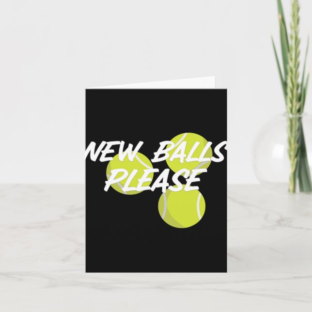 New Please Funny Tennis  Kort (Framsida)