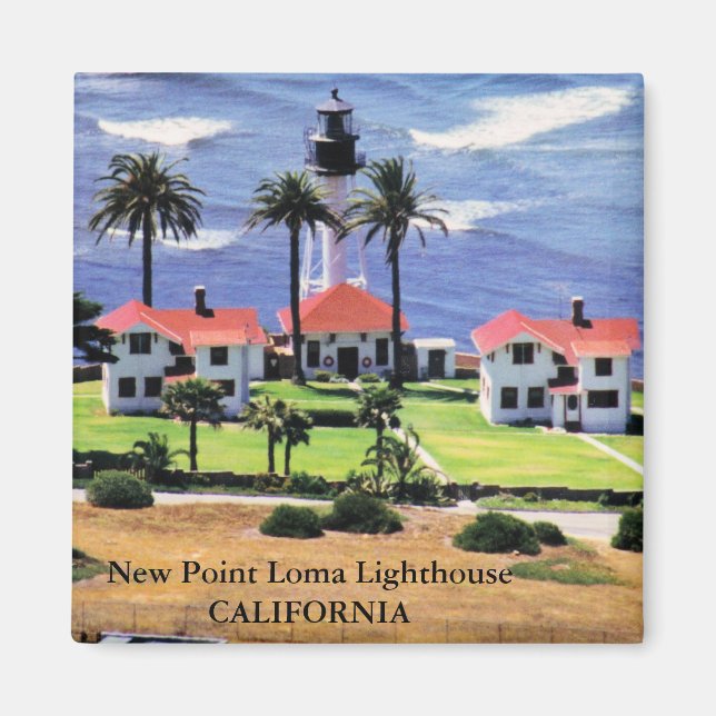 New Point Loma Lighthouse, California Magnet (Framsidan)