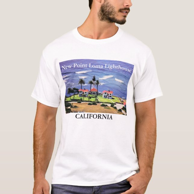 New Point Loma Lighthouse, California T-Shirt (Framsida)