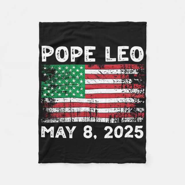 New Pope Leo Fleecefilt (Framsidan)