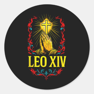 New Pope Leo Xiv Runt Klistermärke