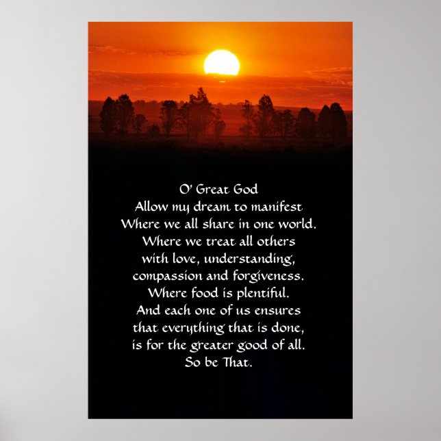 New Prayer Poster (Framsidan)