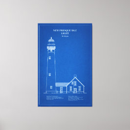 New Presque Isle Lighthouse - Michigan - AD Canvastryck
