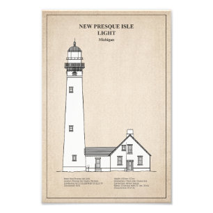 New Presque Isle Lighthouse - Michigan - SBD Fototryck