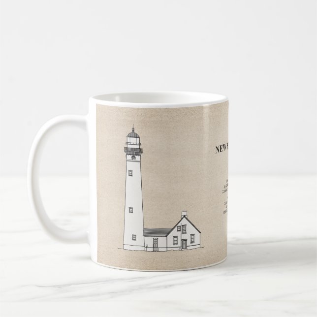 New Presque Isle Lighthouse - Michigan - SBD Kaffemugg (Vänster)
