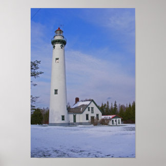 New Presque Isle Lighthouse Poster