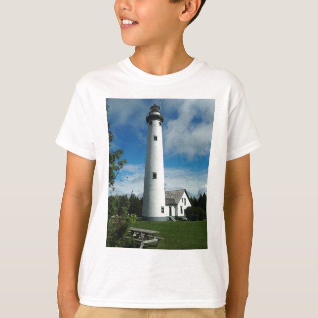 New Presque Isle Lighthouse T-shirt (Framsida)