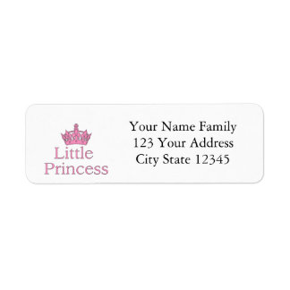 New Princess - ett Royal Baby! Returadress Etikett