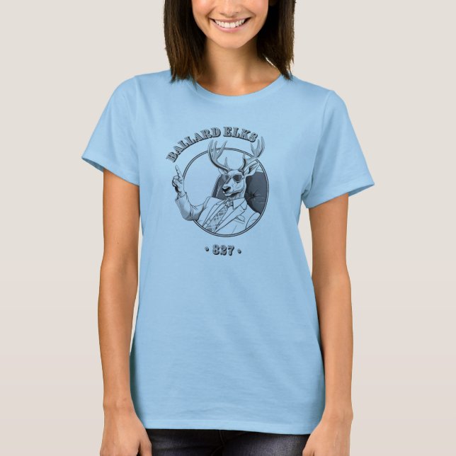 NEW PUB FUNDRAISER Suave Elk T Shirt (Framsida)