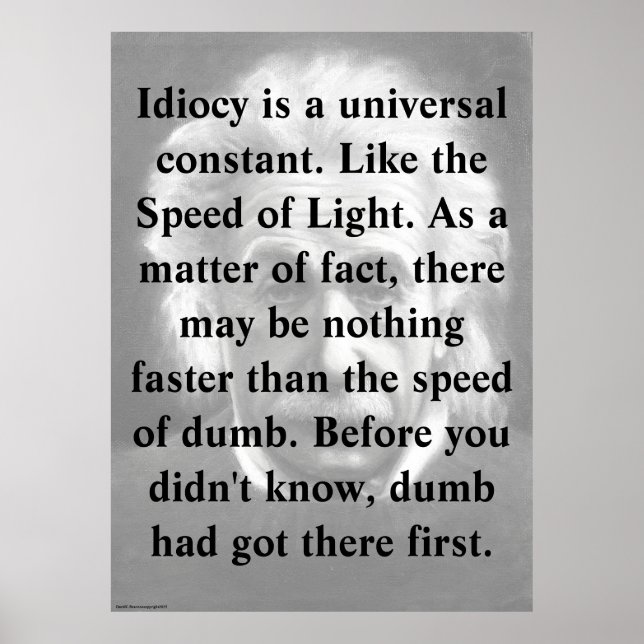 New Revelations-Einstein, relativity, humor Poster (Framsidan)