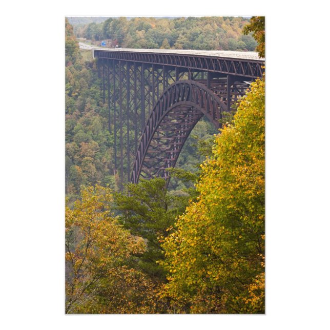 New River Gorge Bridge, New River Gorge Fototryck (Framsidan)