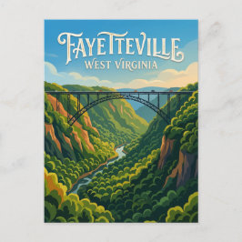 New River Gorge Bridge USA Vykort
