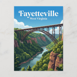 New River Gorge Bridge USA Vykort