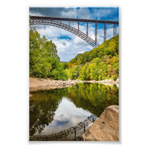 New River Gorge Bridge Väster Virginia Fototryck