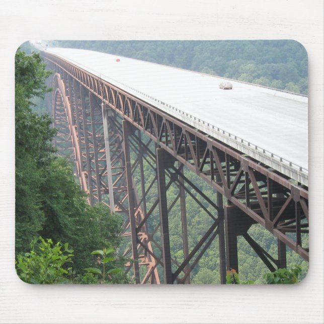New River Gorge Bridge, Väster Virginia, Mouse pad Musmatta (Framsidan)