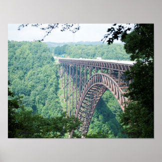 New River Gorge Bridge, Väster Virginia Print Poster