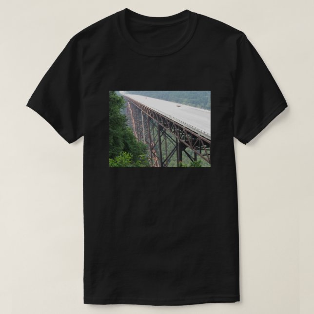 New River Gorge Bridge, Väster Virginia, T-shirt (Design framsida)
