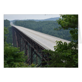 New River Gorge Bridge, WV, USA Hälsningskort