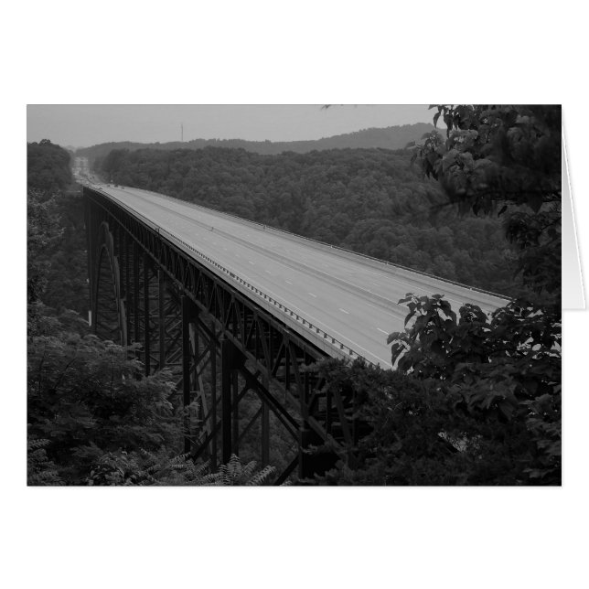 New River Gorge Bridge, WV, USA Hälsningskort (Framsidan Horizontal)