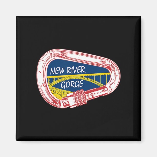 New River Gorge Climate Carabiner Magnet (Framsidan)