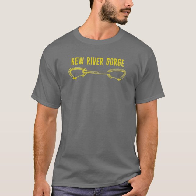 New River Gorge-klätterkvickdraw T Shirt (Framsida)