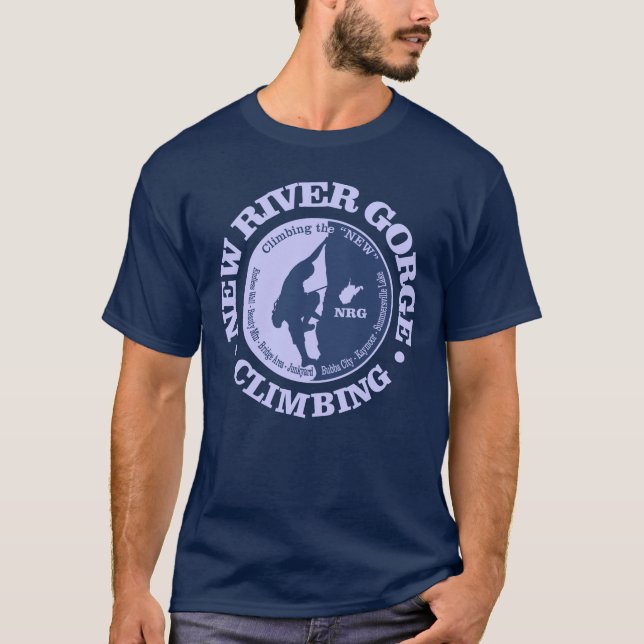 New River Gorge (klimat) Tee Shirt (Framsida)