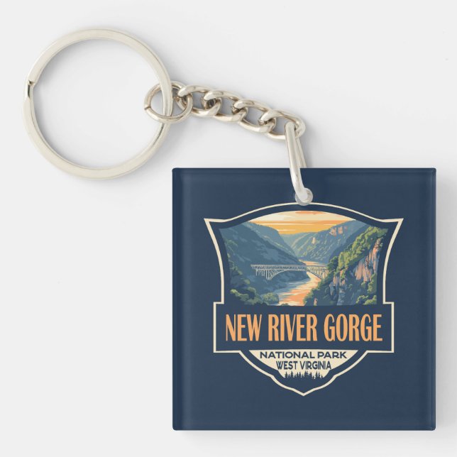 New River Gorge National Park Illustration Retro (Framsidan)
