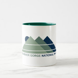 New River Gorge National Park Mountain Sol Två-Tonad Mugg
