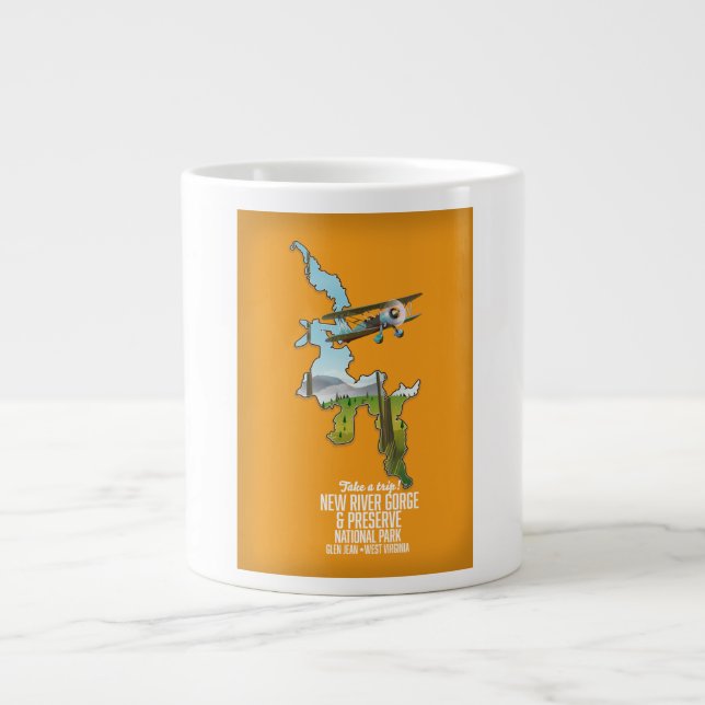 New River Gorge National Park och Preserve. Jumbo Mugg (Framsidan)
