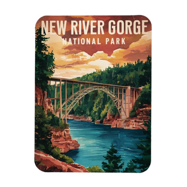New River Gorge National Park & Preserve Magnet (Vertikal)
