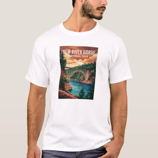 New River Gorge National Park & Preserve T Shirt (Framsida)
