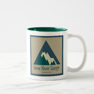 New River Gorge National Park Rustic Två-Tonad Mugg