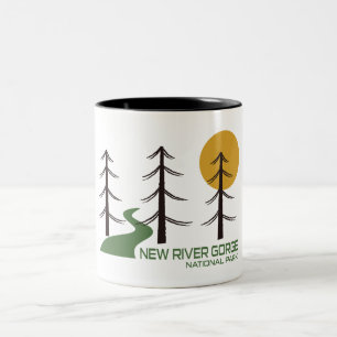 New River Gorge National Park Trail Två-Tonad Mugg