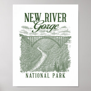 New River Gorge National Park Traveling Natature E Poster