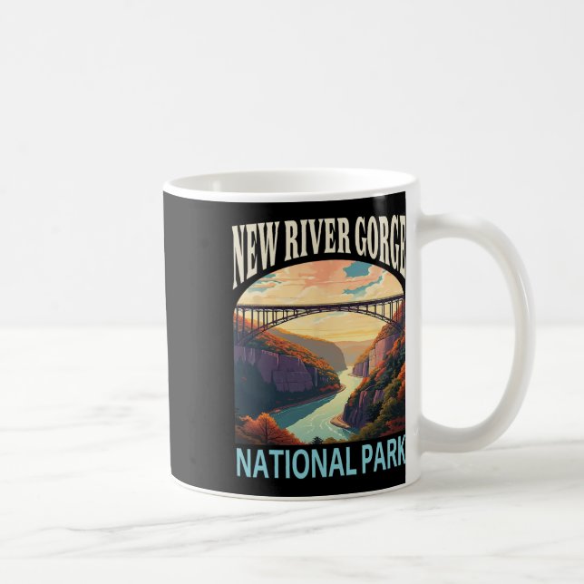 New River Gorge National Park vandrings- och campi Kaffemugg (Höger)