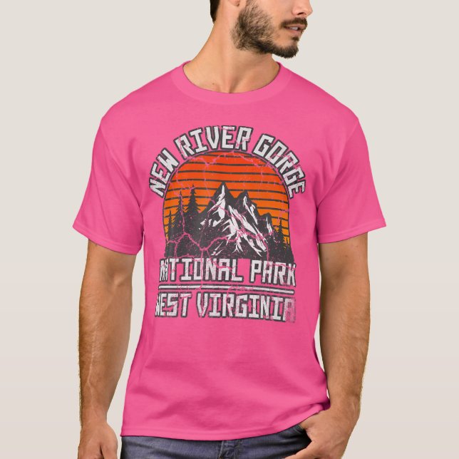 New River Gorge National Park Väster Virginia Hiki T Shirt (Framsida)