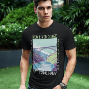 New River Gorge National Park Vintage Distress T Shirt
