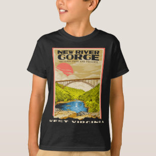 New River Gorge National Park West Virginia Flodra T Shirt