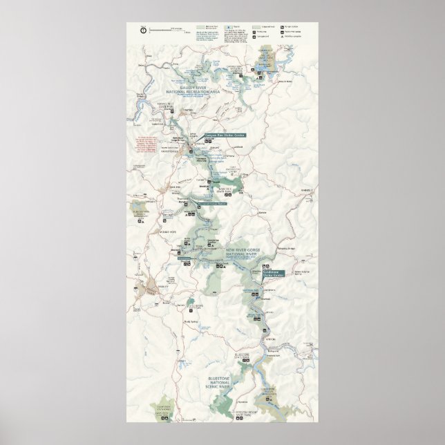 New River Gorge National River Poster (Framsidan)