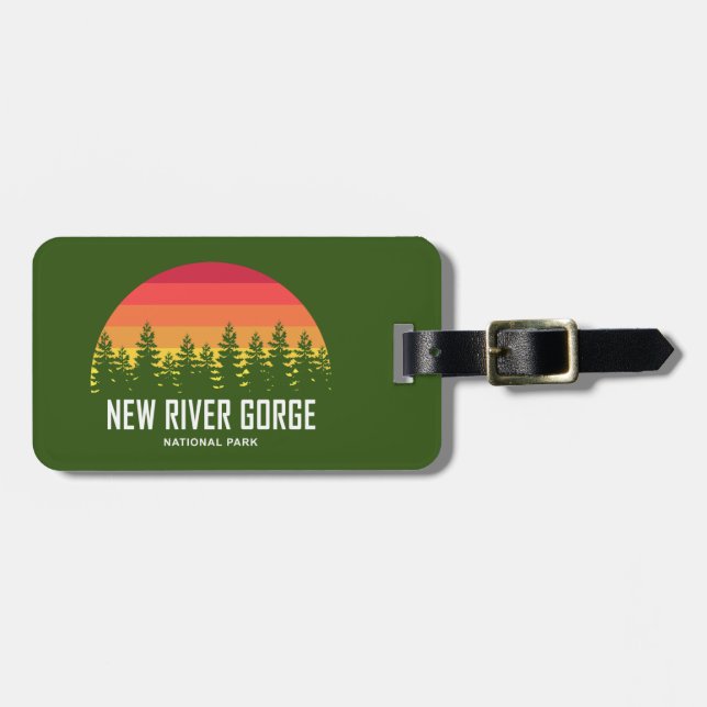 New River Gorge nationalpark Bagagebricka (Horisontell Framsida)