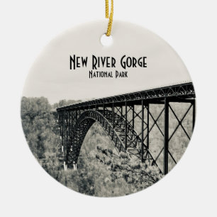New River Gorge nationalpark Julgransprydnad Keramik