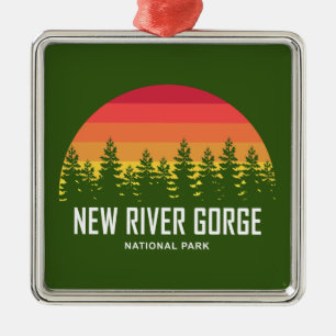 New River Gorge nationalpark Julgransprydnad Metall