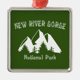 New River Gorge nationalpark Julgransprydnad Metall