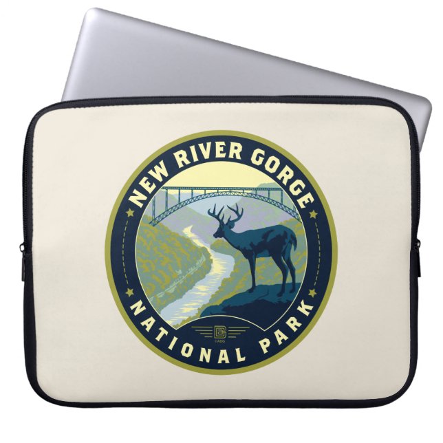 New River Gorge nationalpark Laptop Fodral (Framsidan)