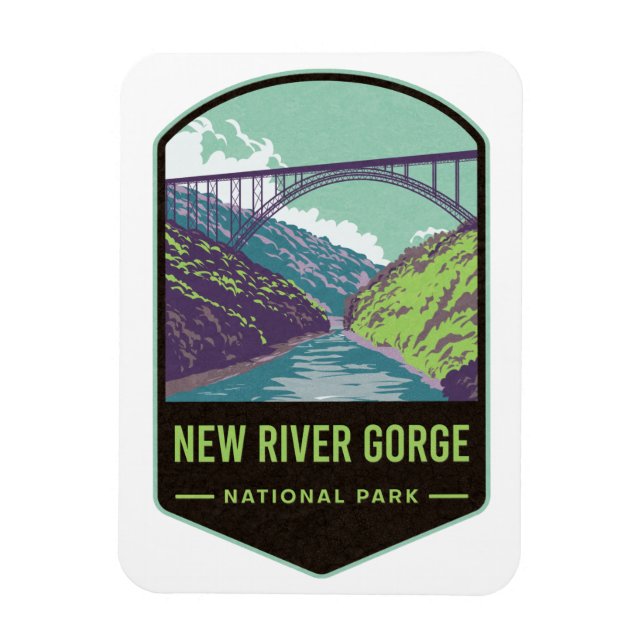 New River Gorge nationalpark Magnet (Vertikal)