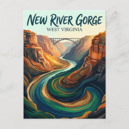 New River Gorge nationalpark och naturreservat Vykort