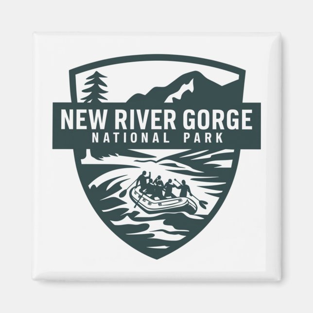 New River Gorge nationalpark Raiting Magnet (Framsidan)