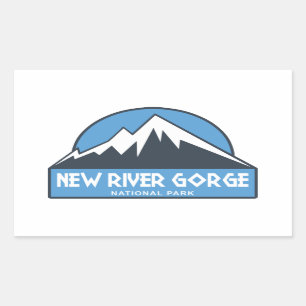 New River Gorge nationalpark Rektangulärt Klistermärke